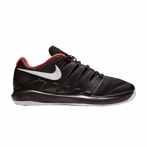Nike Court Vapor X GS 'Black Bright Crimson'