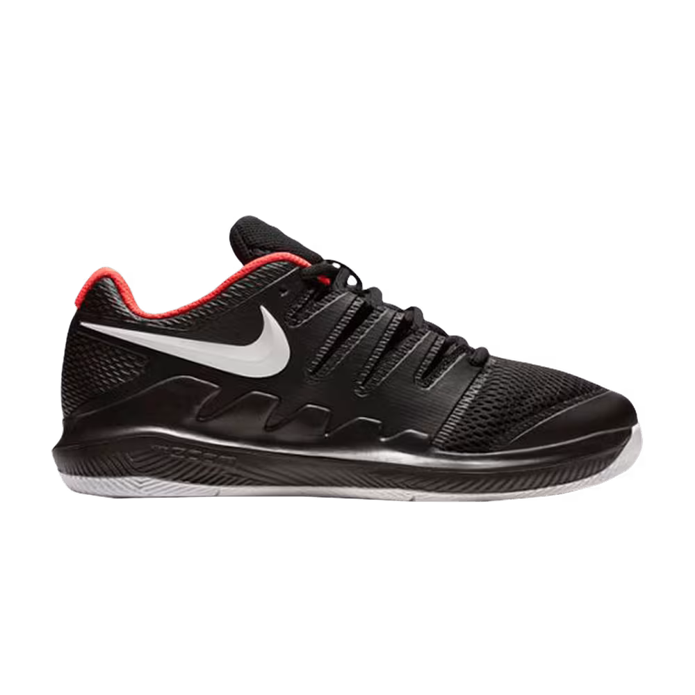 Nike Court Vapor X GS Black Bright Crimson