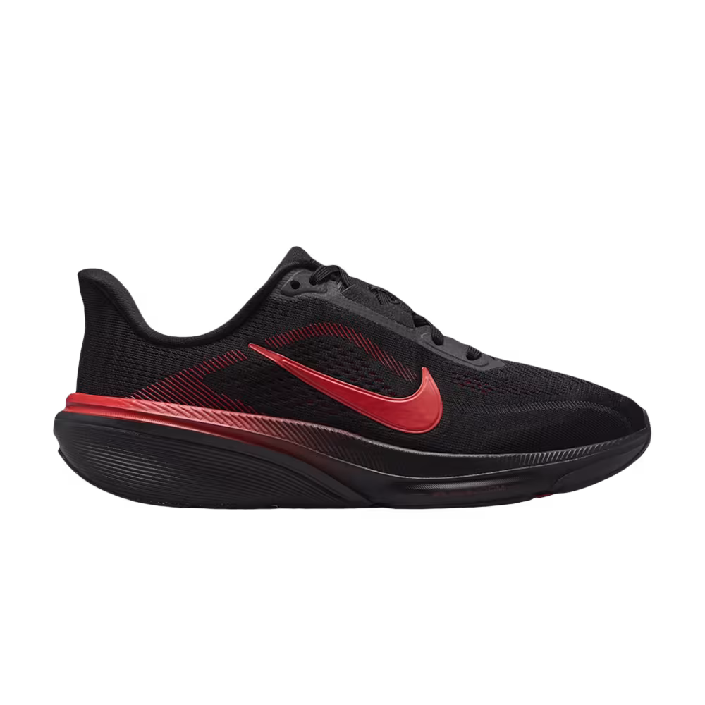 Nike Pegasus 42 GS Black University Red Wolf Grey Bright Crimson