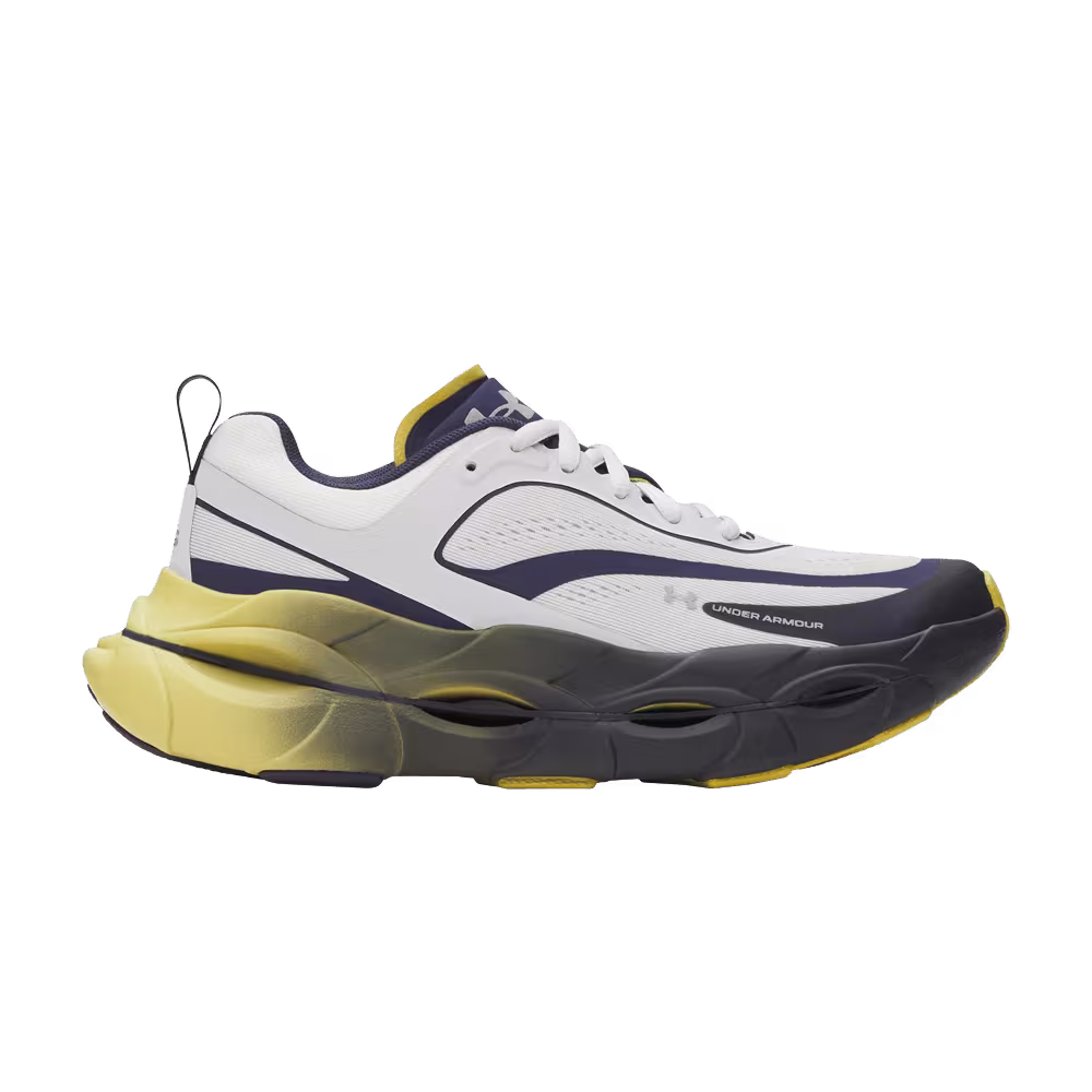 Under Armour Women's Halo Racer Washed Navy Yellow Shade