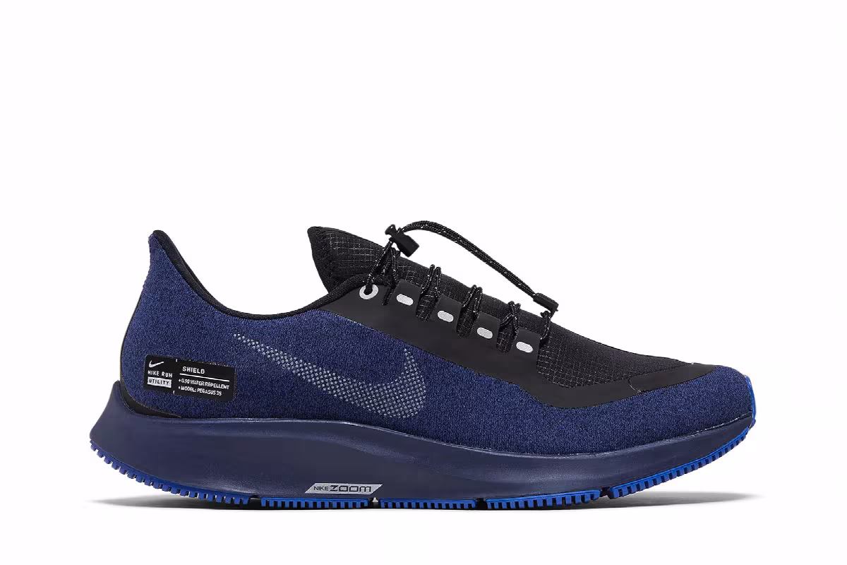 Nike Air Zoom Pegasus 35 Shield Black Blue Void, view 2