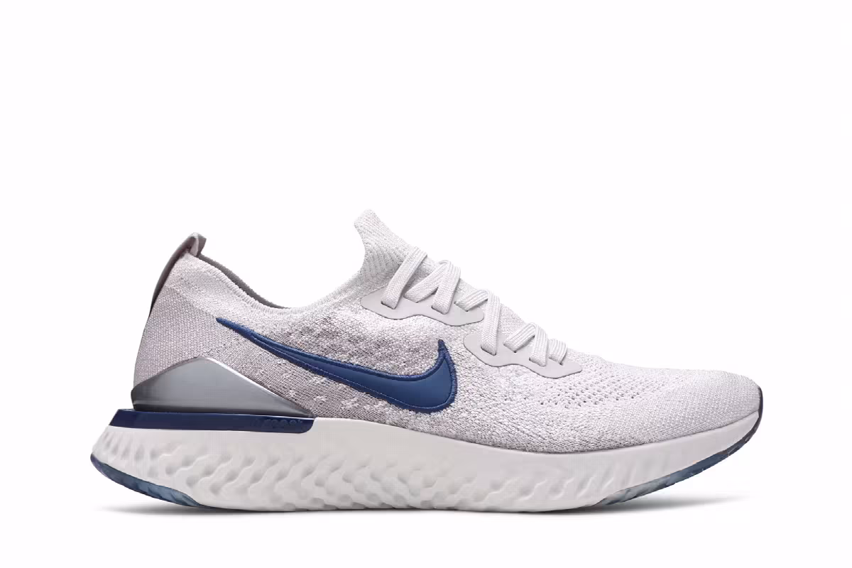 Nike Epic React Flyknit 2 Vast Grey Coastal Blue, view 2