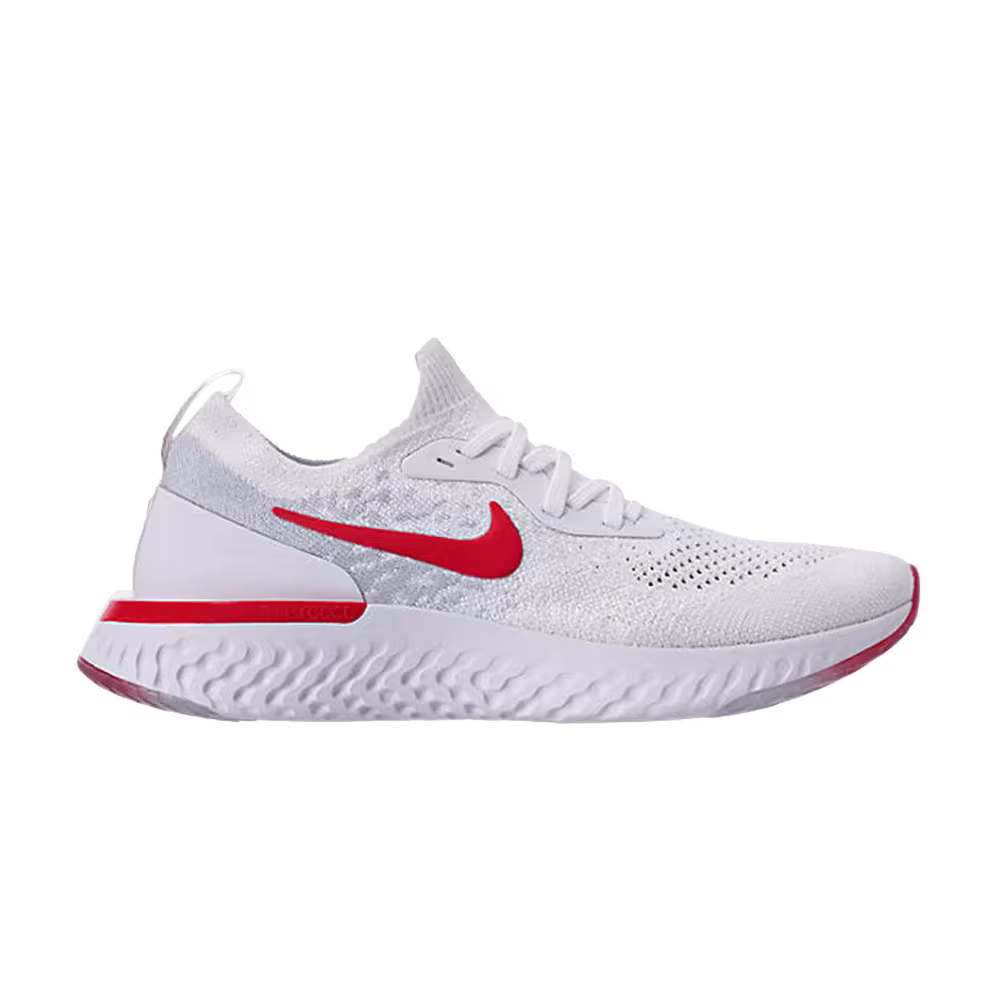 Nike Epic React Flyknit GS White University Red