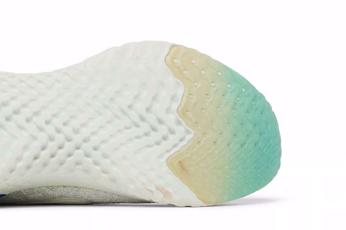 Nike Women's Epic React Flyknit 2 White Light Aqua, view 6