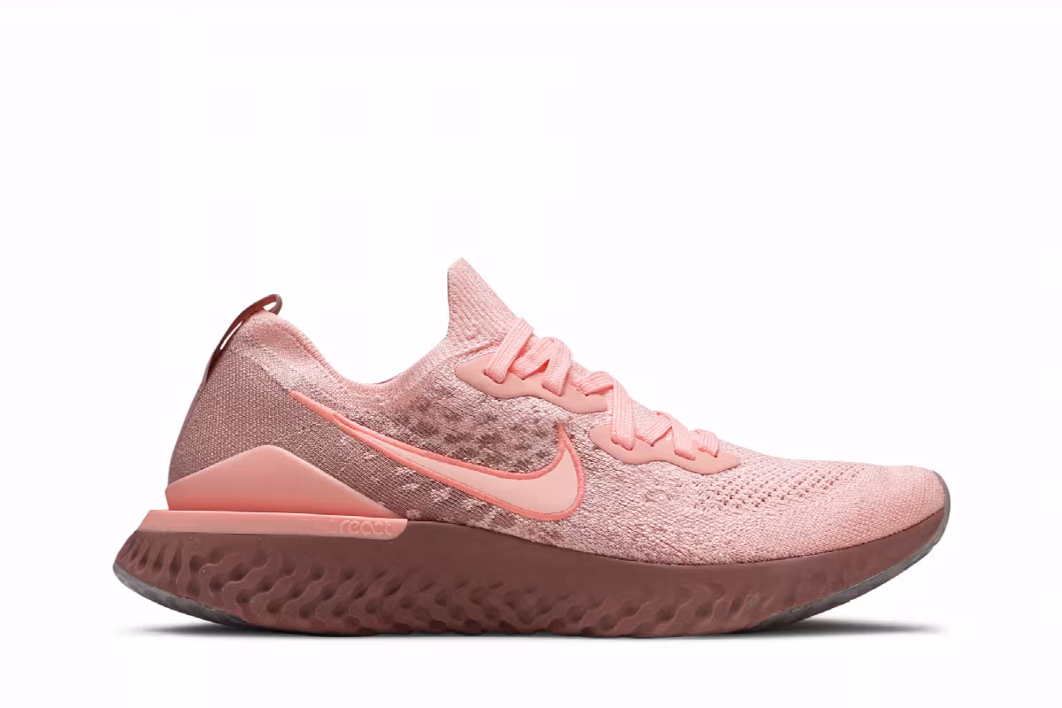 Nike Women's Epic React Flyknit 2 Rust Pink, view 2
