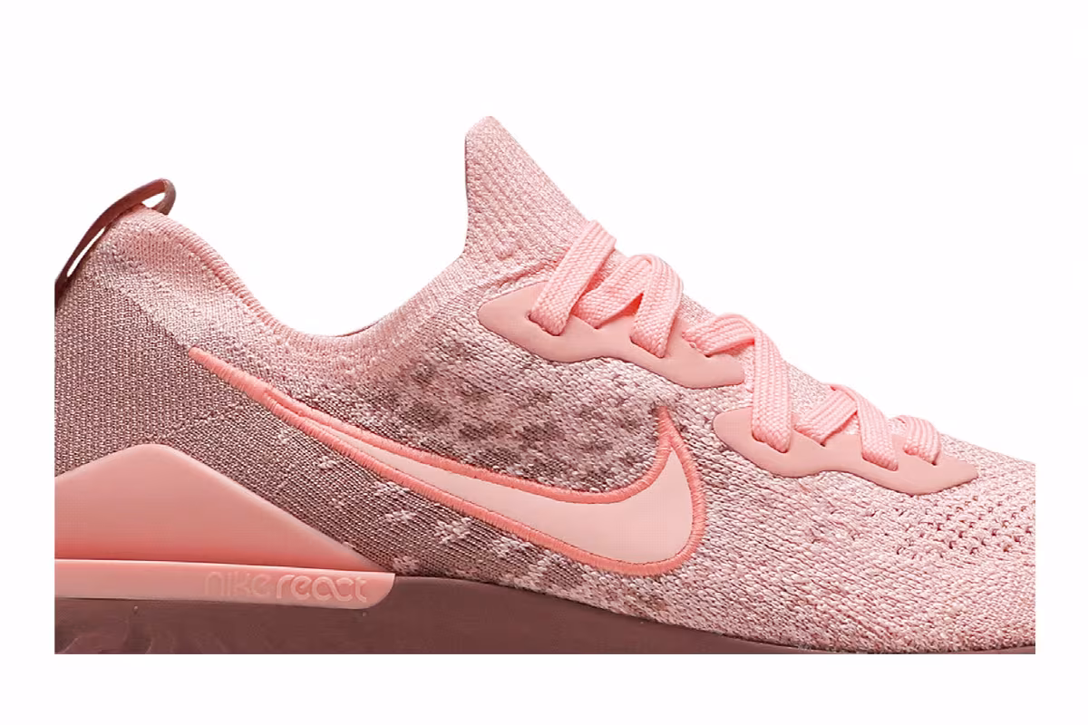 Nike Women's Epic React Flyknit 2 Rust Pink, view 3