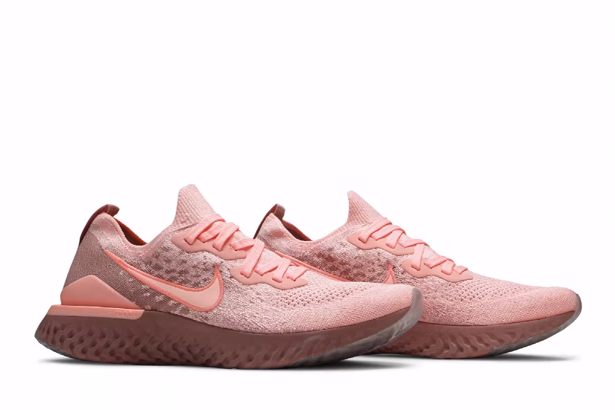 Nike Women's Epic React Flyknit 2 Rust Pink, view 9