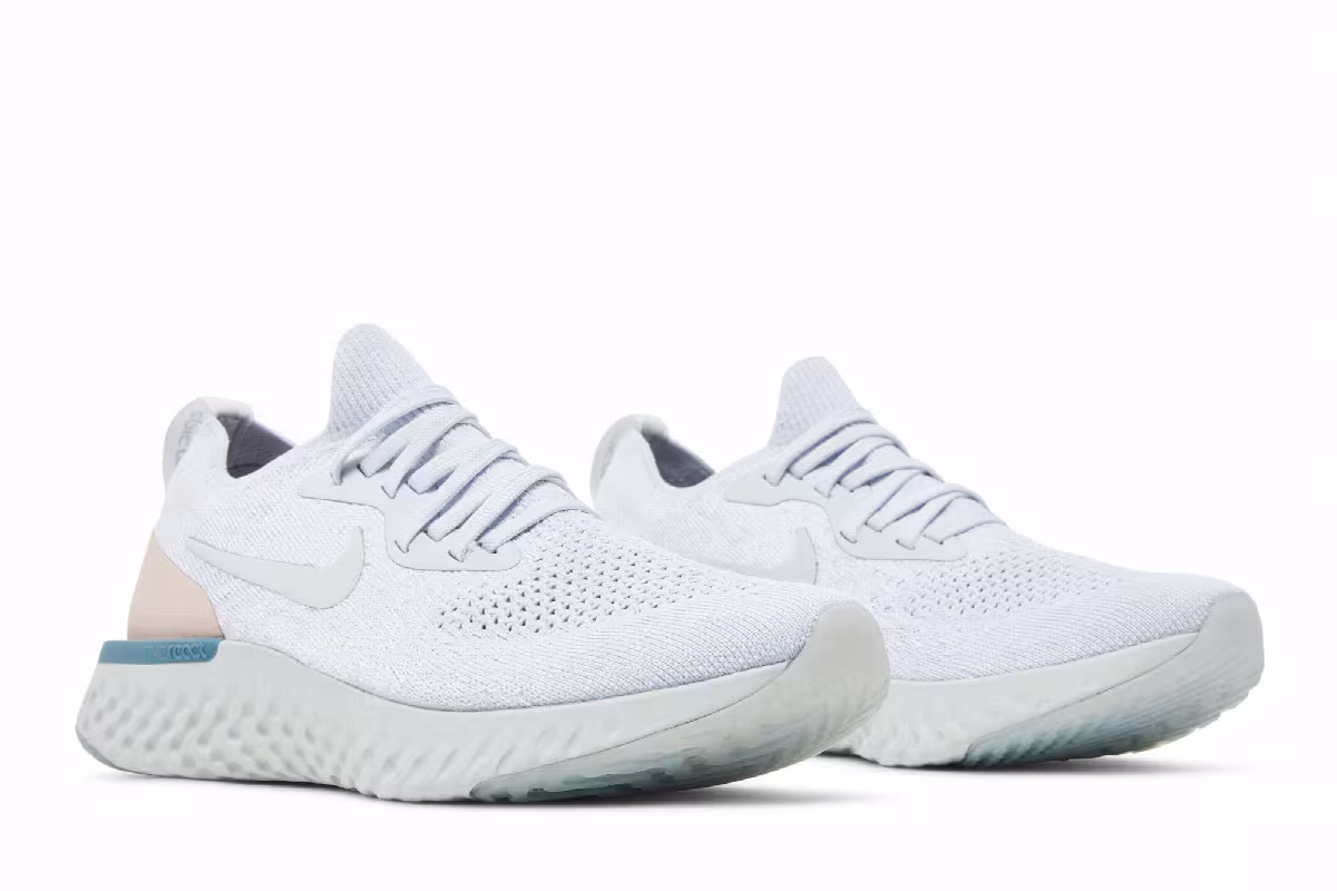 Nike Women's Epic React Flyknit Platinum Beige, view 9