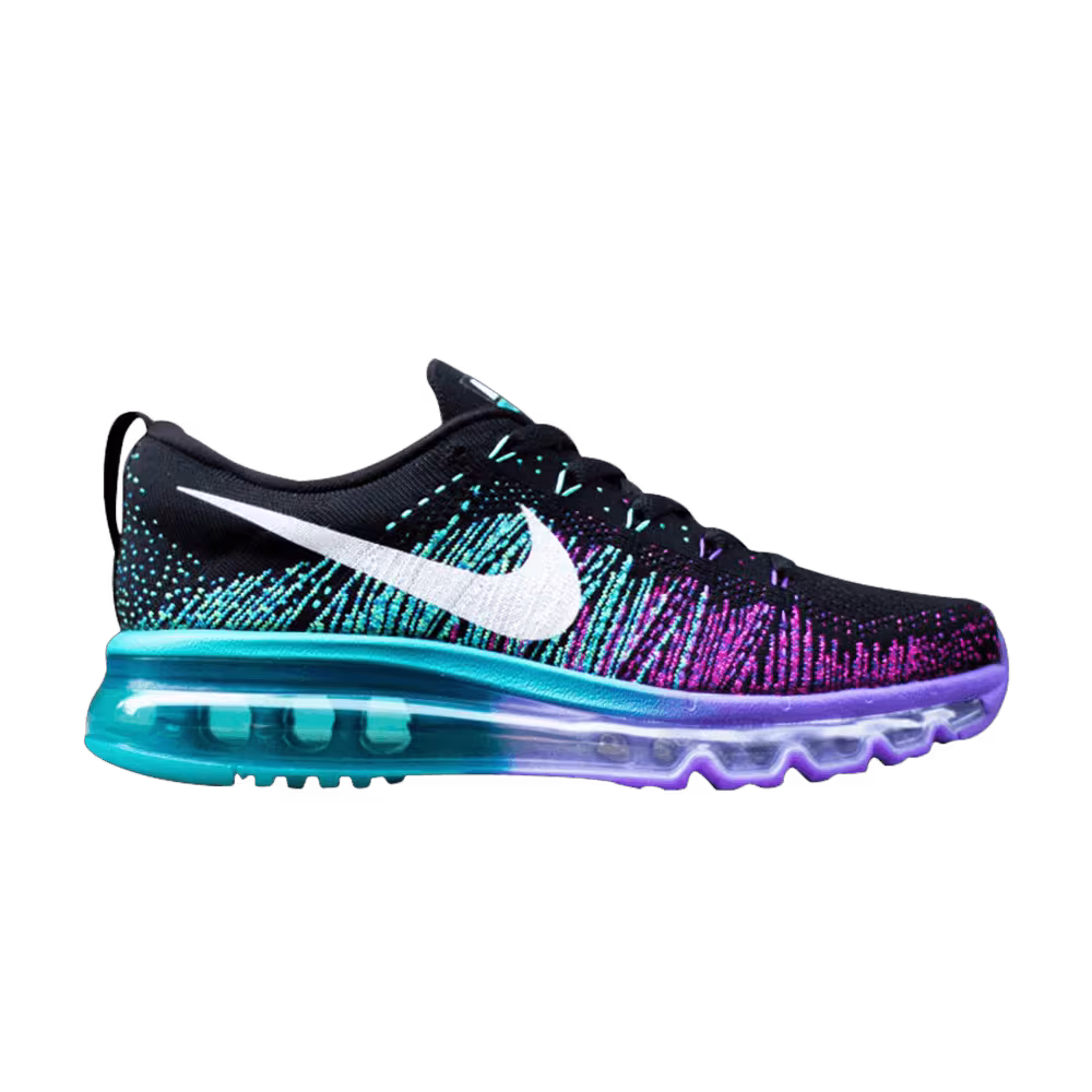 Nike Women's Flyknit Air Max Black Purple Venom