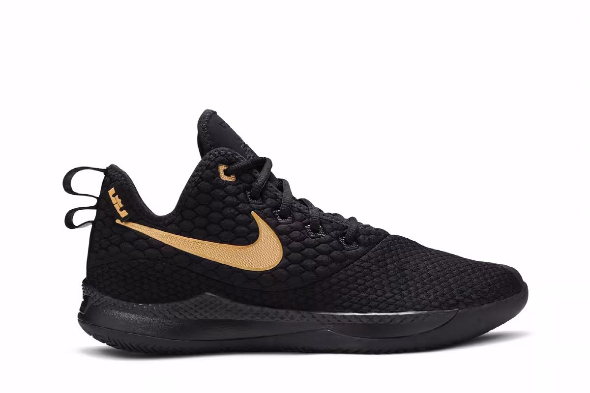Nike LeBron Witness 3 Black Gold, view 2