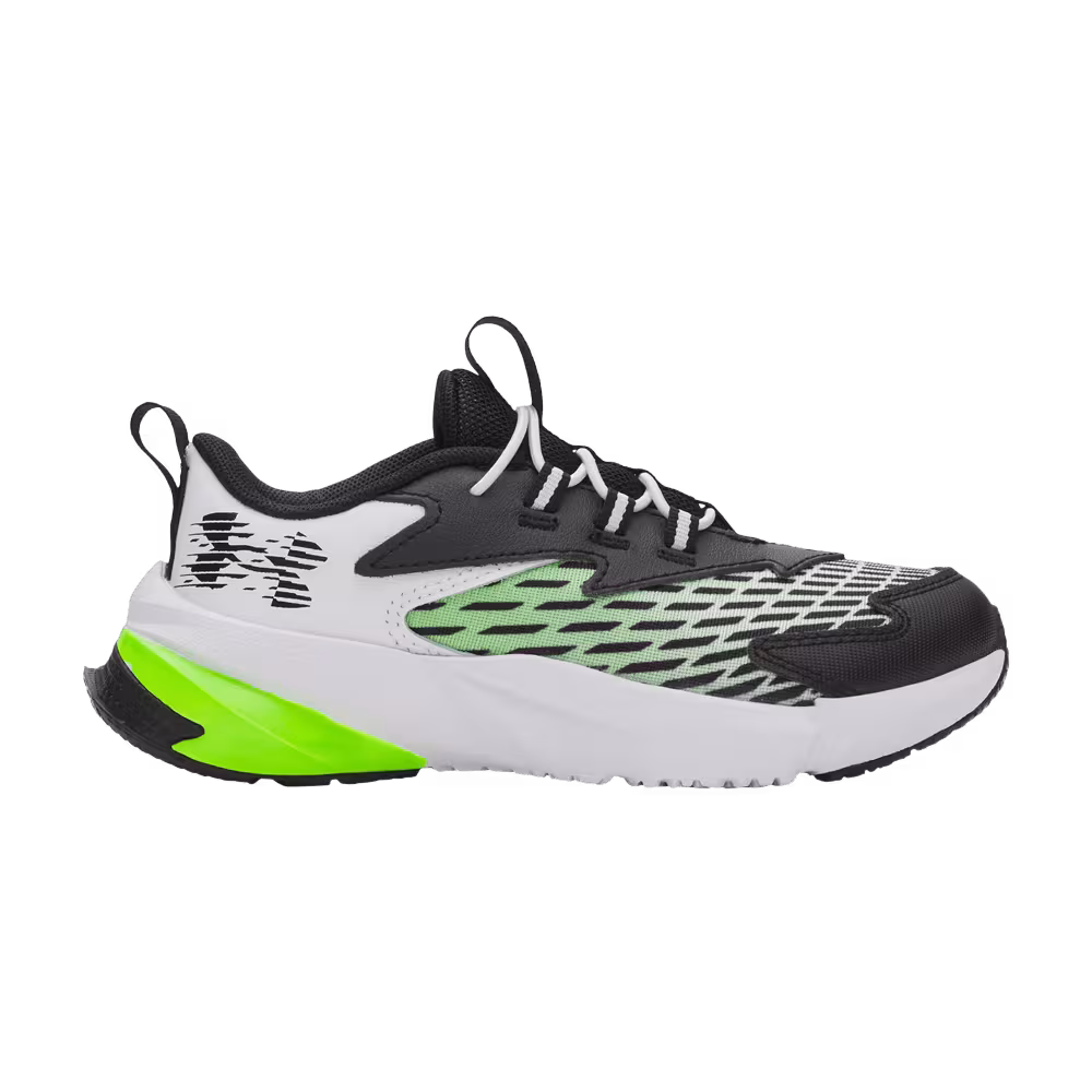 Under Armour Scramjet 7 PS White Hyper Green Black