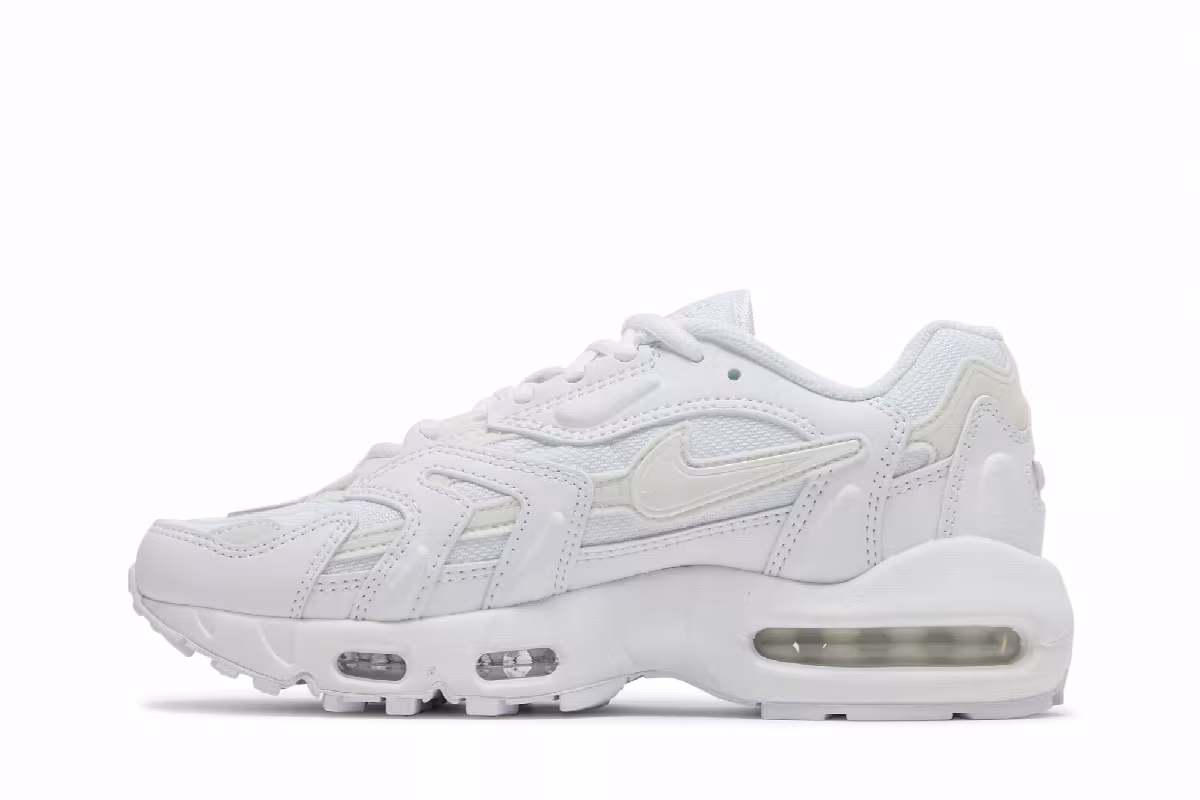 Nike Women's Air Max 96 2 Triple White, view 4
