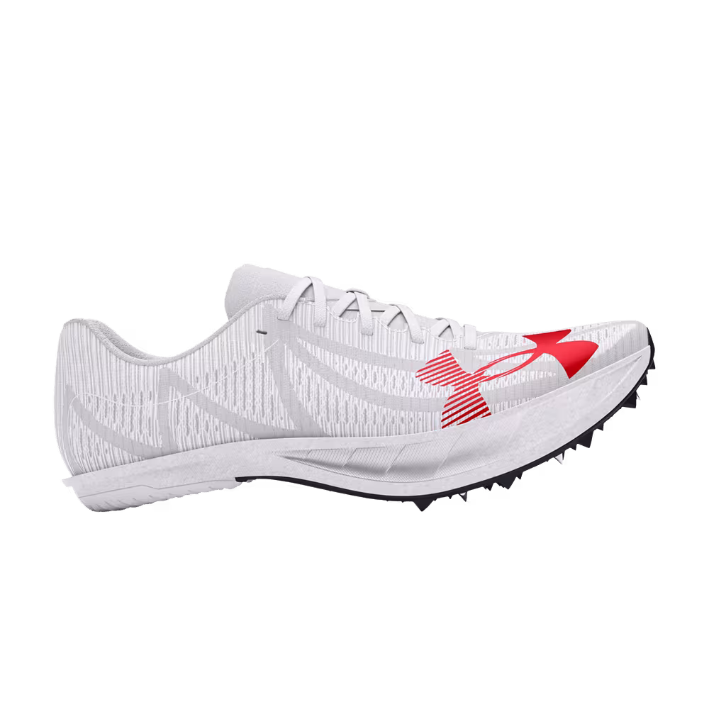 Under Armour Shakedown Elite 3 Mid Distance Metallic Silver Racer Red
