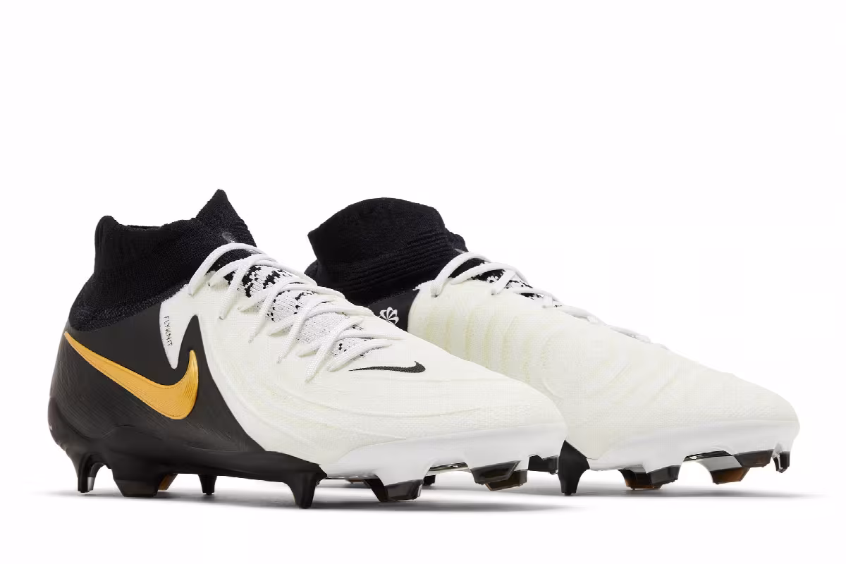 Nike Phantom Luna 2 Pro FG White Black Metallic Gold Coin, view 9