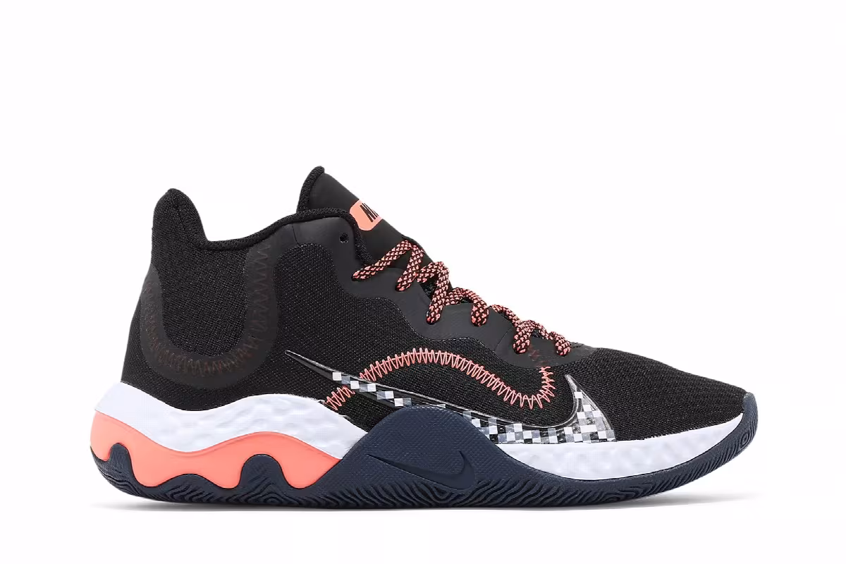 Nike Renew Elevate Black Bright Mango, view 2