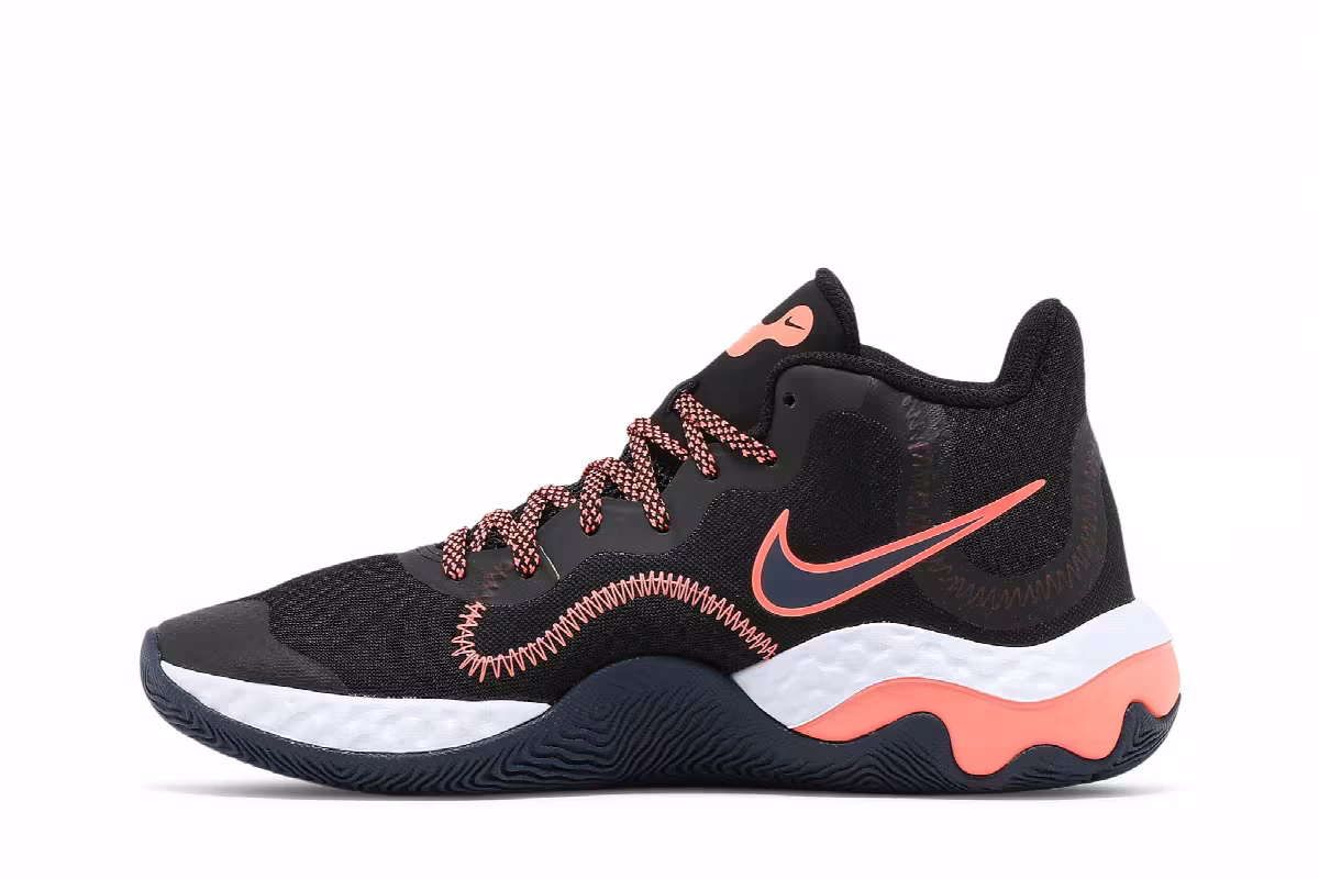 Nike Renew Elevate Black Bright Mango, view 4