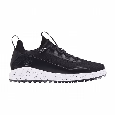 Under Armour Curry 8 Spikeless Golf 'Black White'