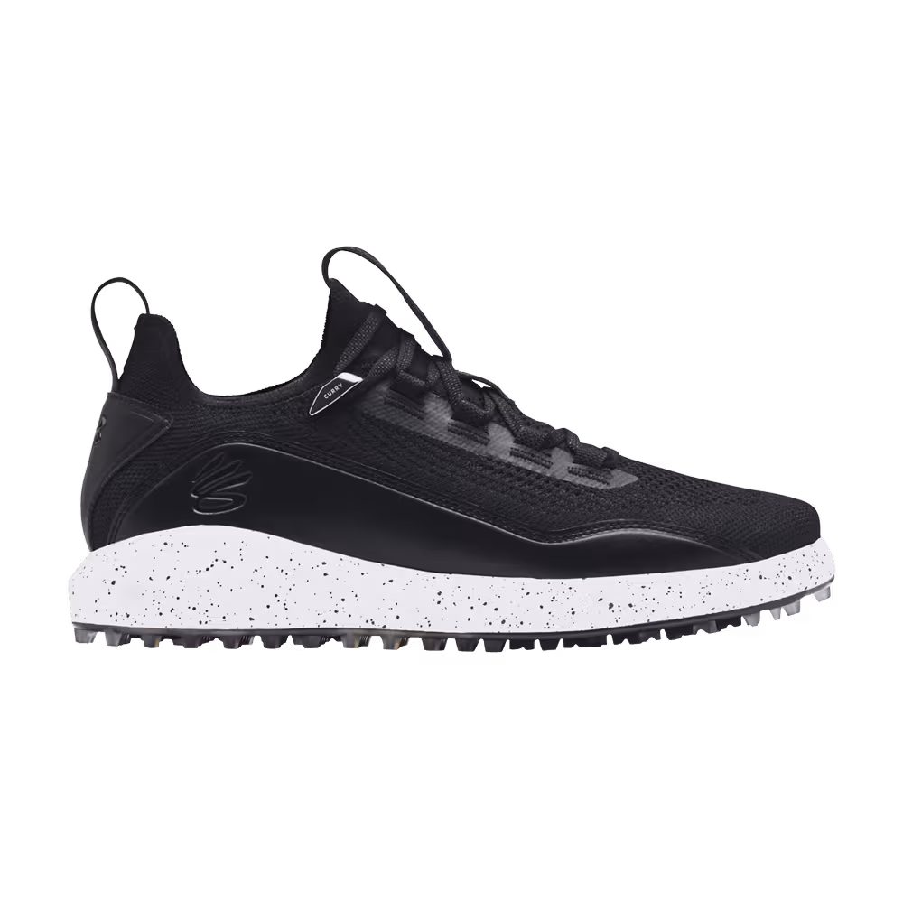 Under Armour Curry 8 Spikeless Golf Black White