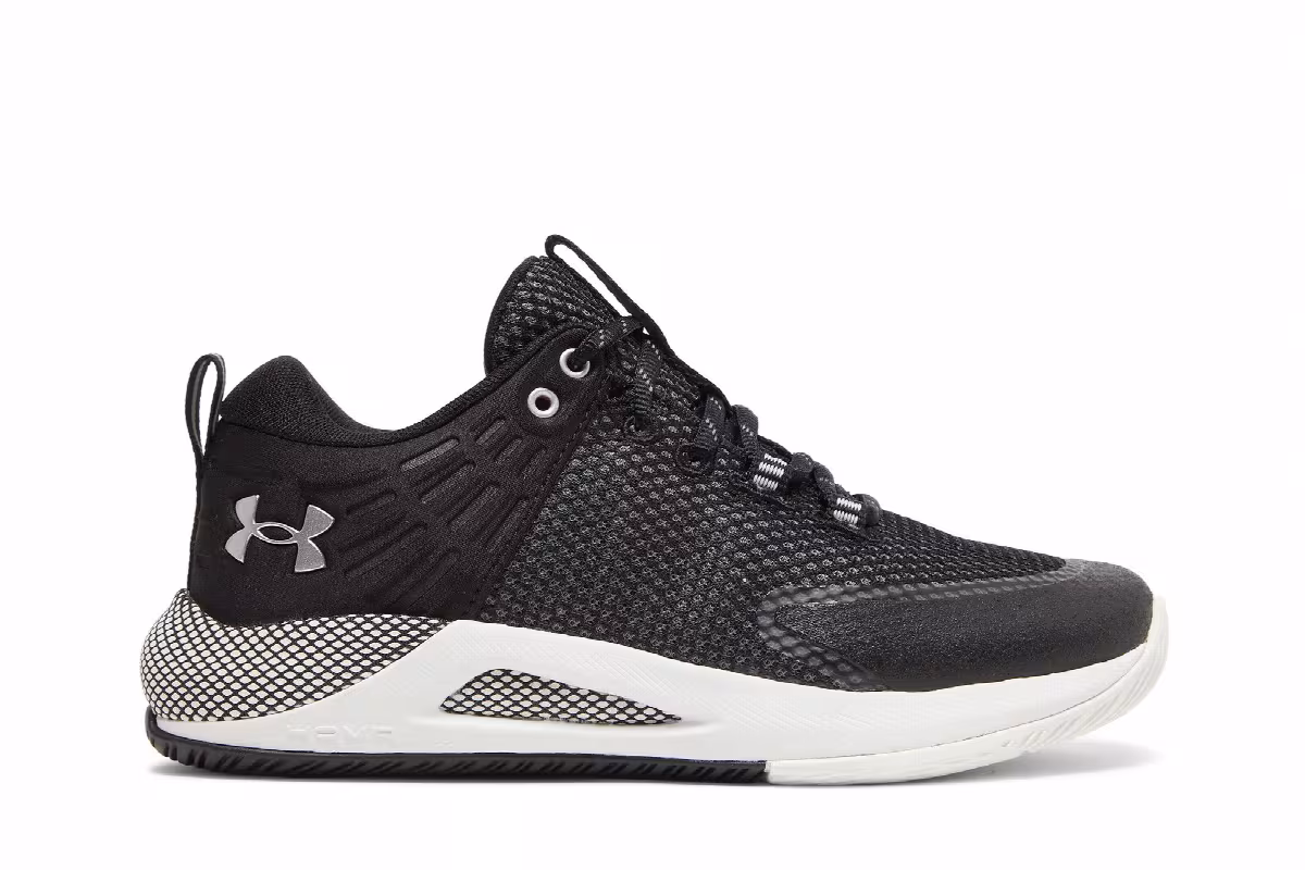 Under Armour Women's HOVR Block City Black White, view 2