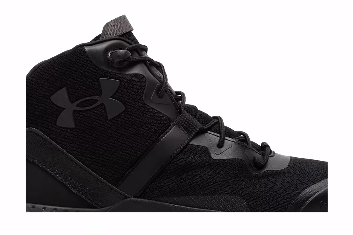 Under Armour Micro G Valsetz Mid Black Jet Grey, view 3