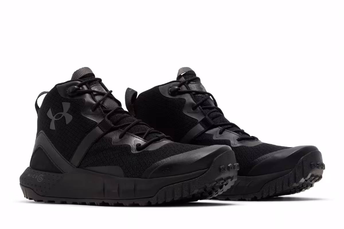 Under Armour Micro G Valsetz Mid Black Jet Grey, view 9