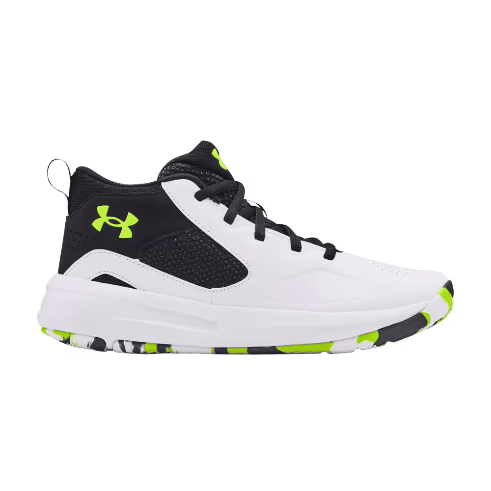 Under Armour Lockdown 5 GS White Black Lime