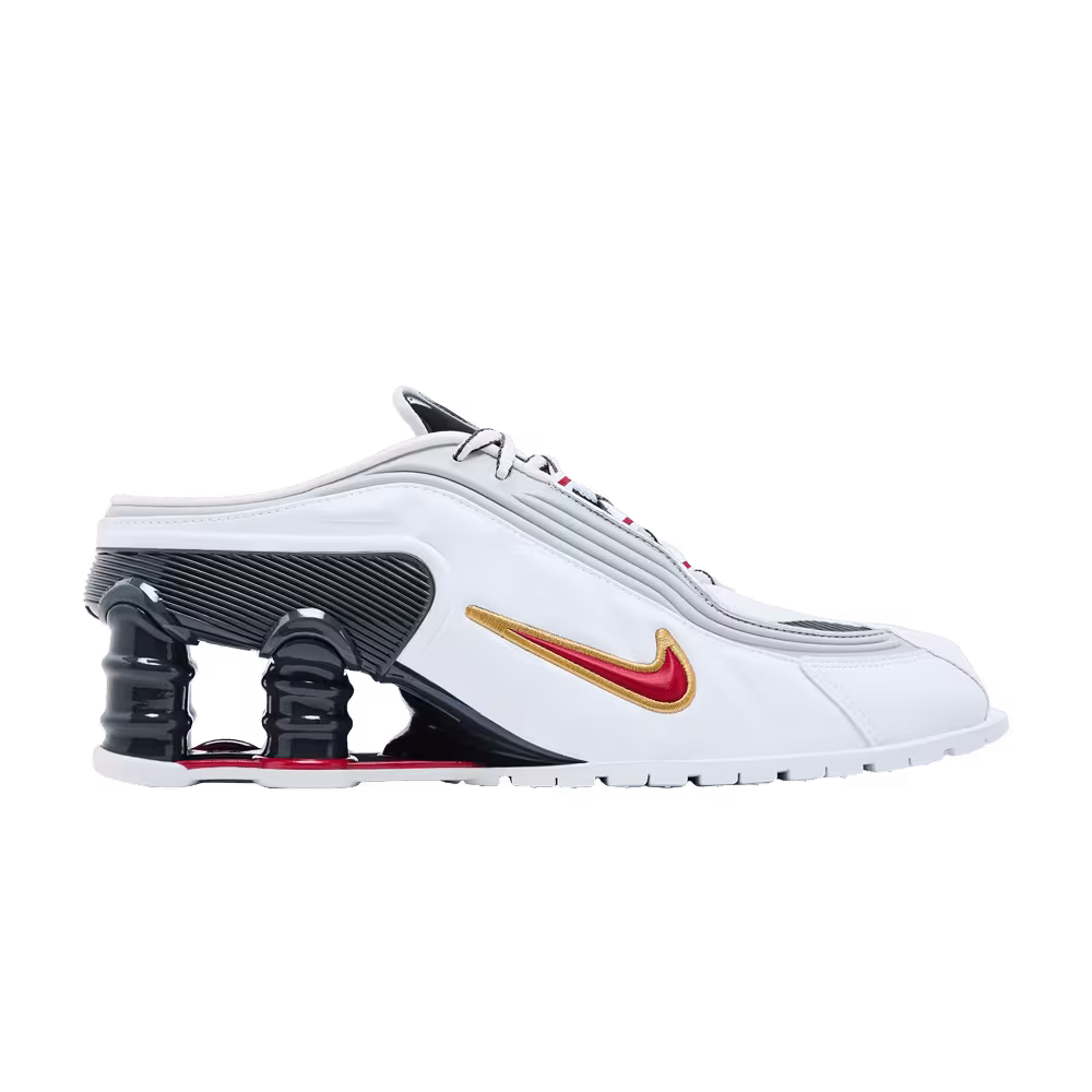 Martine Rose x Nike Women's Shox Mule MR4 Metallic Platinum Varsity Red