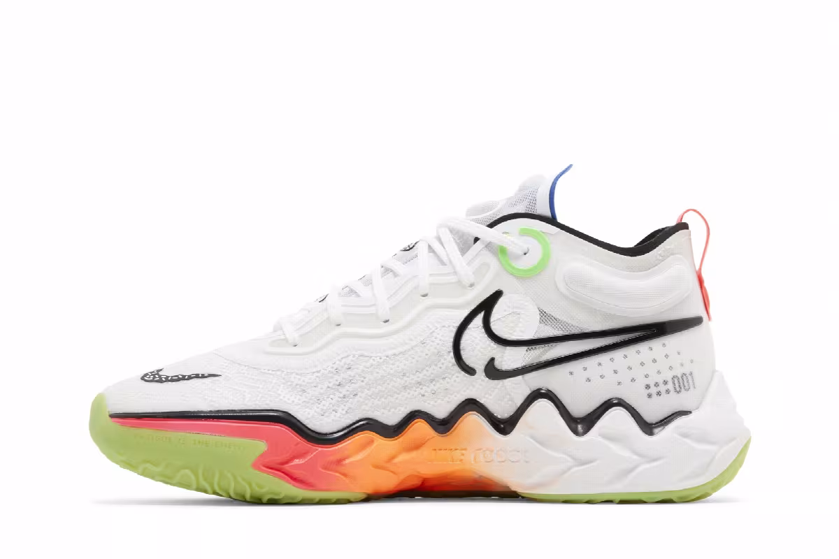 Nike Air Zoom GT Run EP White Multi Neon, view 4