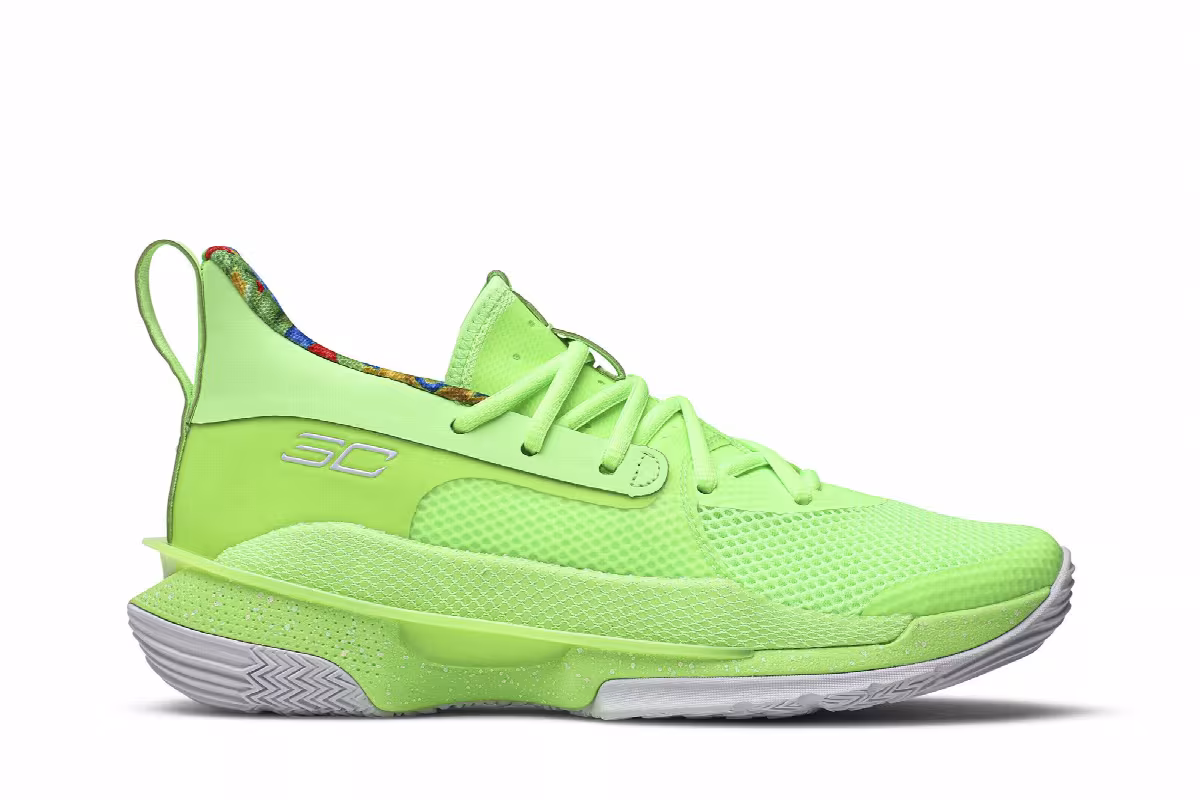Under Armour Sour Patch Kids x Curry 7 GS Lime, view 2