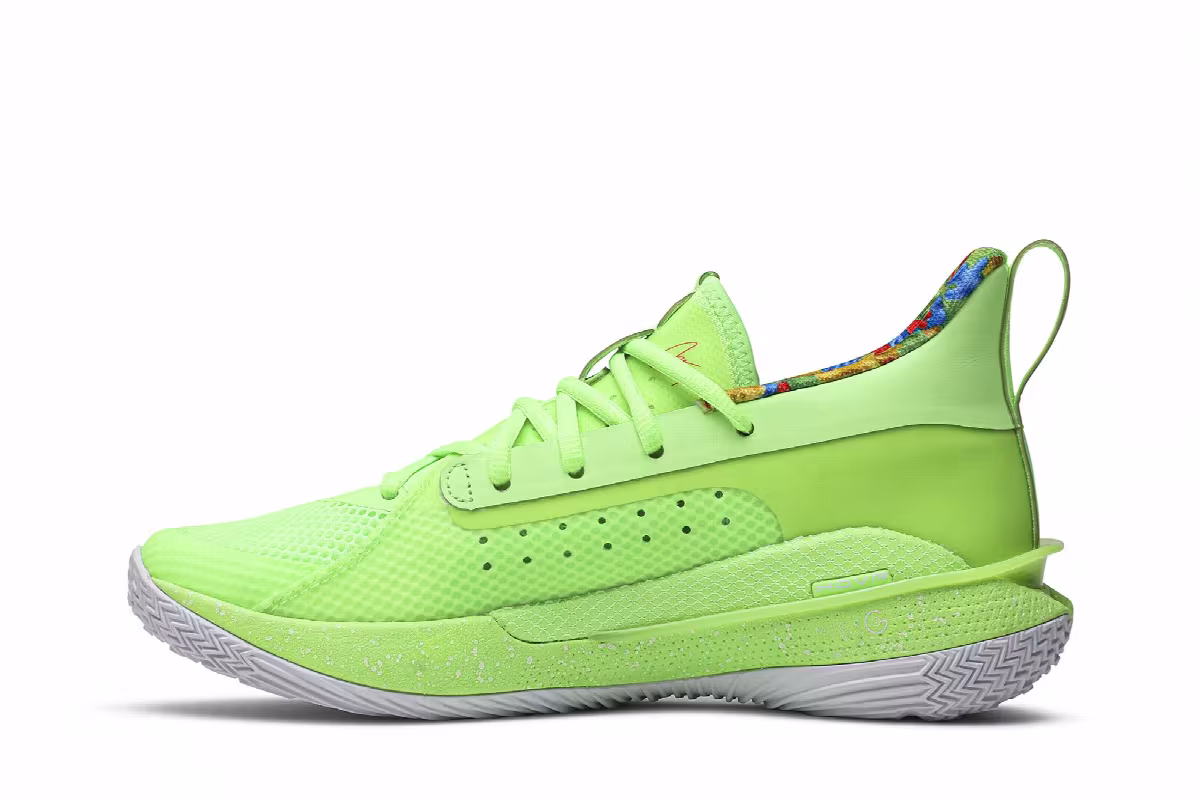 Under Armour Sour Patch Kids x Curry 7 GS Lime, view 4