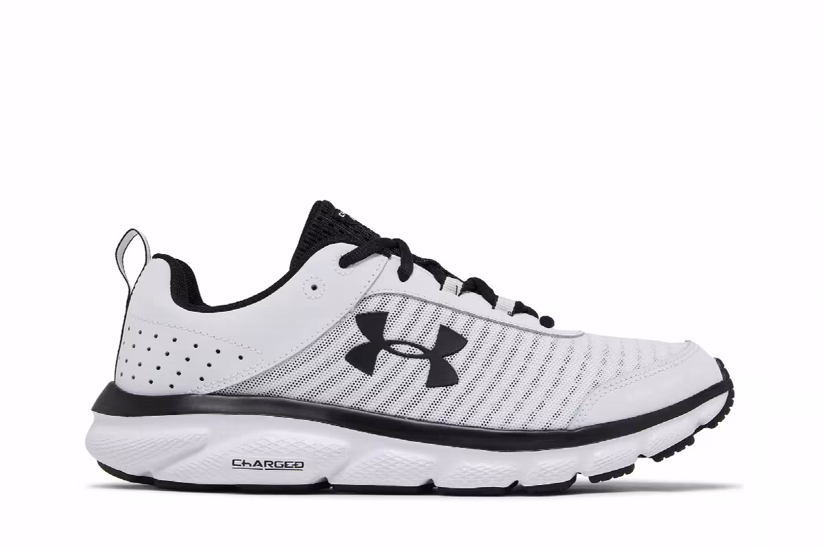 Under Armour Charged Assert 8 White Black, view 2