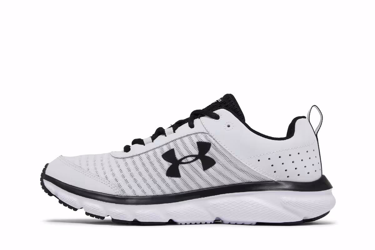 Under Armour Charged Assert 8 White Black, view 4