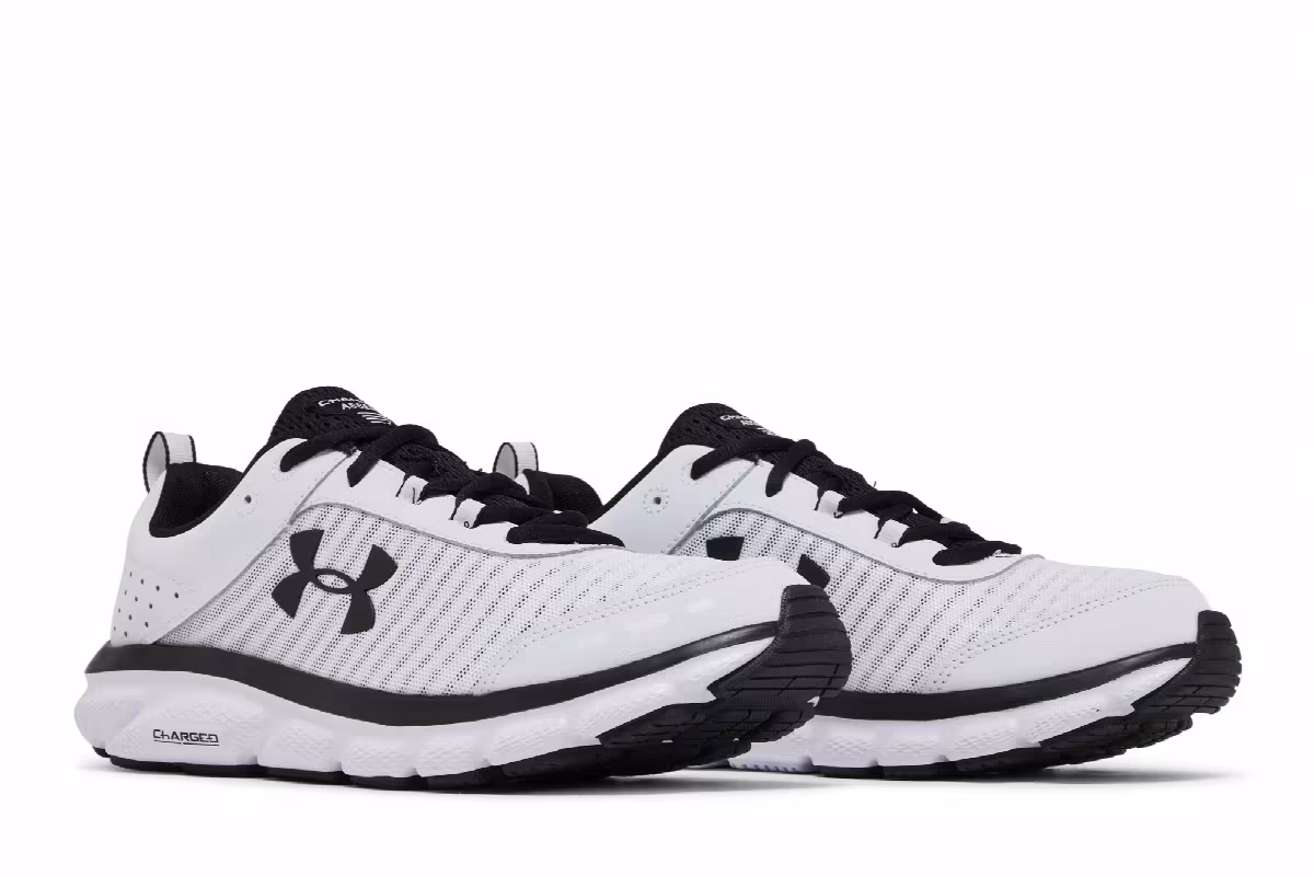 Under Armour Charged Assert 8 White Black, view 9