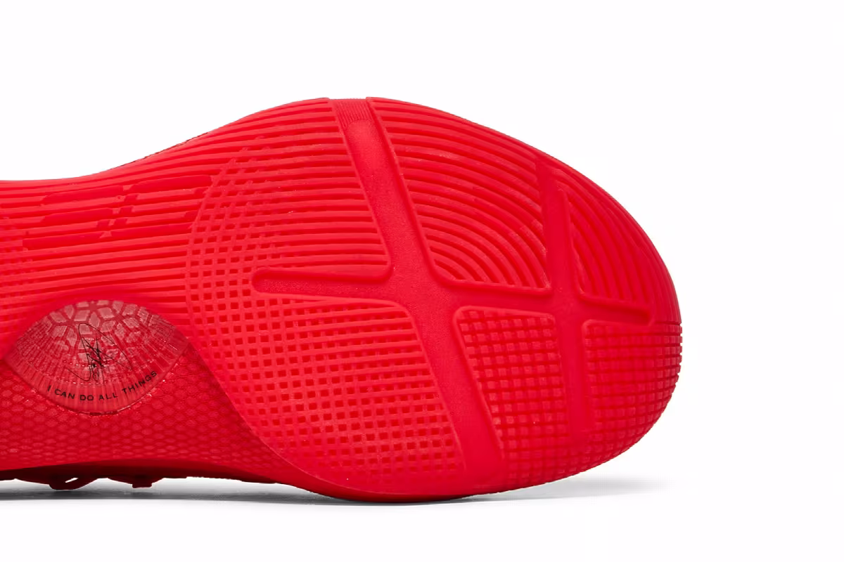 Under Armour Curry 6 Team Triple Red, view 6