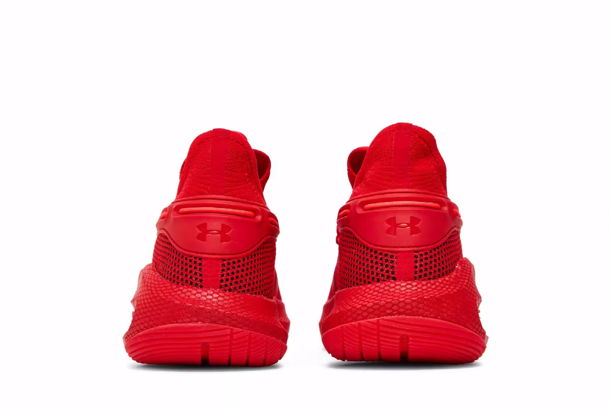 Under Armour Curry 6 Team Triple Red, view 7