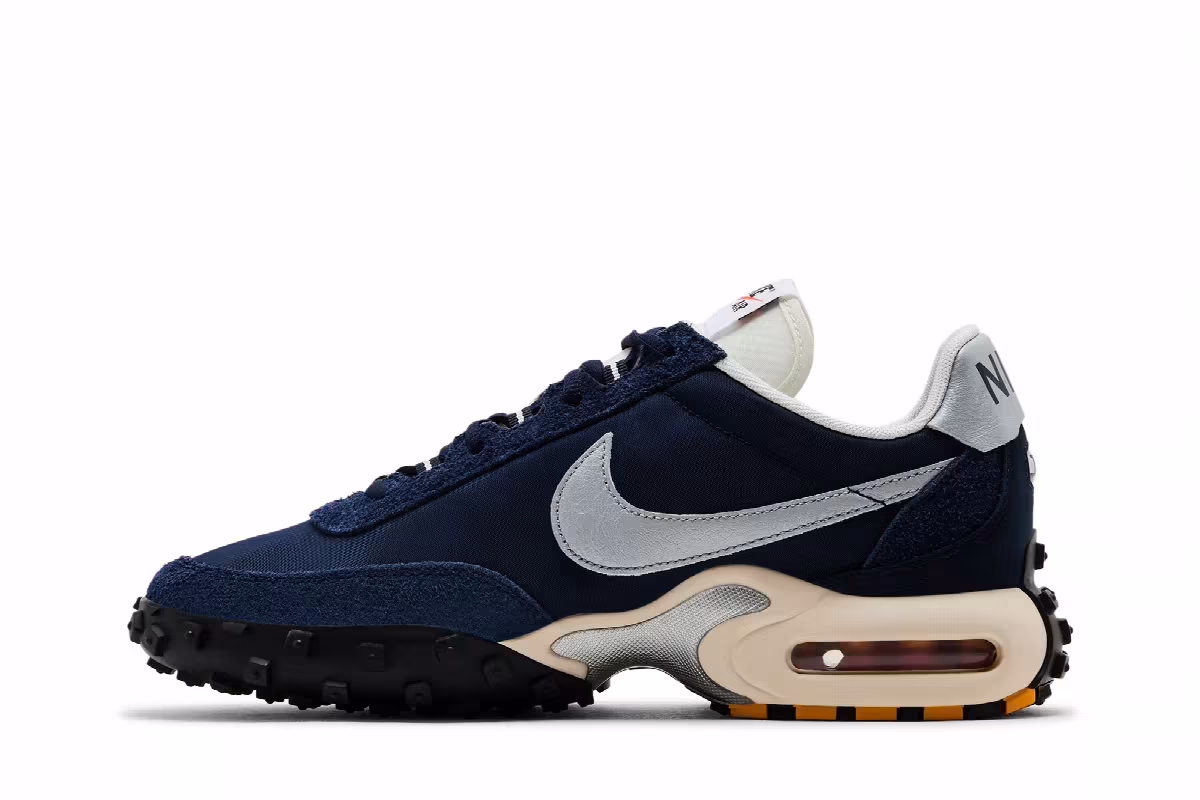Nike Air Max Waffle Racer SP Navy Silver, view 4