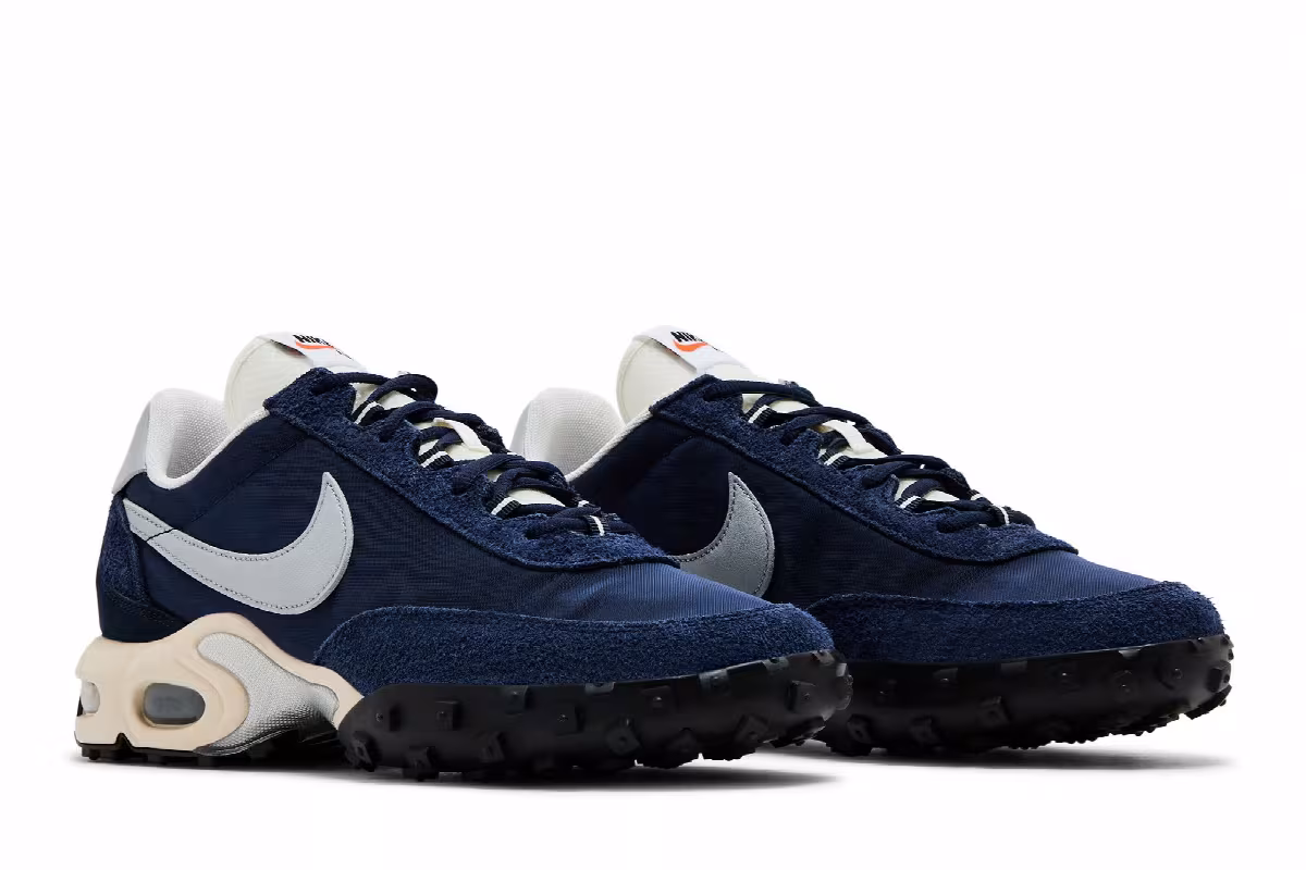 Nike Air Max Waffle Racer SP Navy Silver, view 9