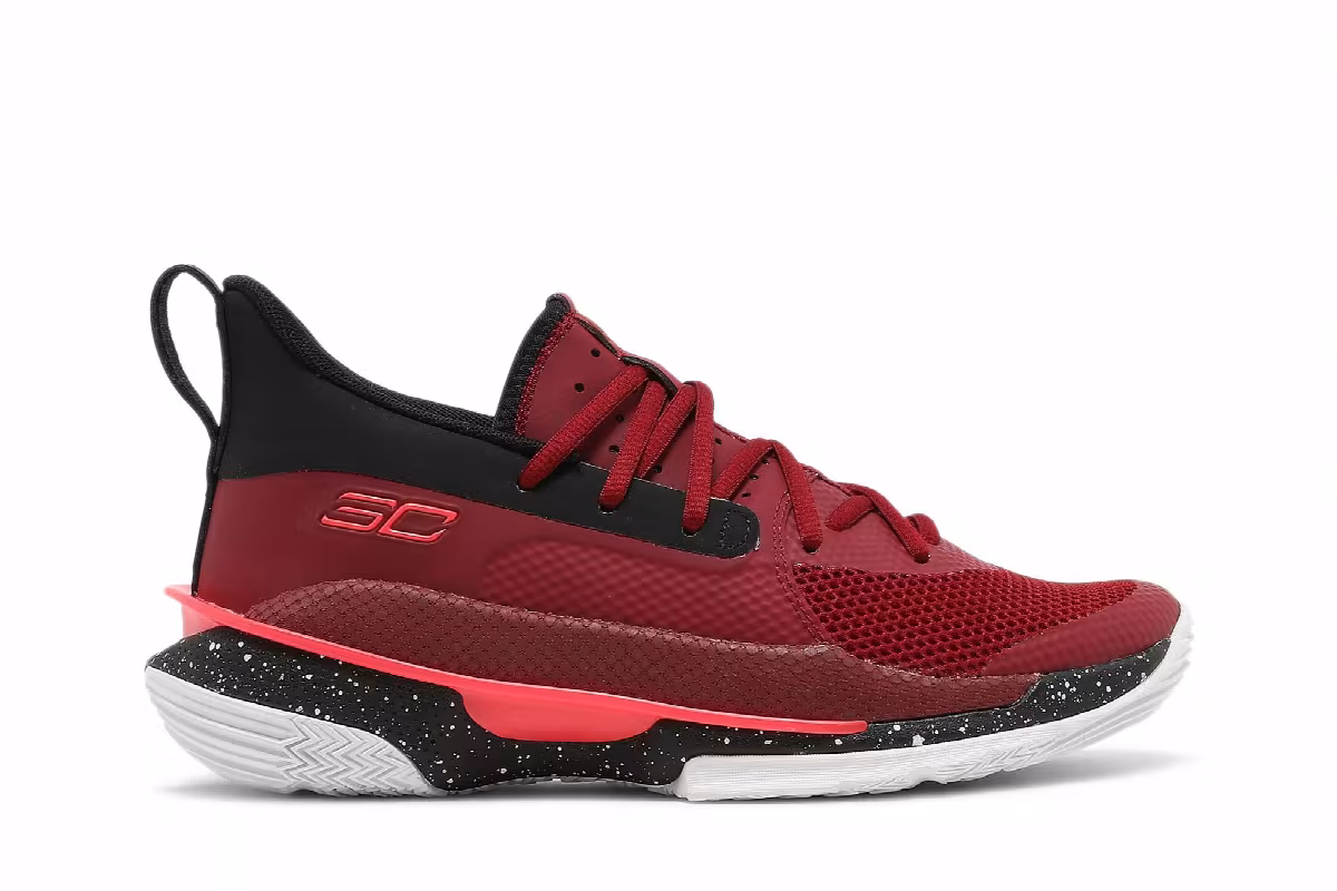 Under Armour Curry 7 GS Red Cordova, view 2