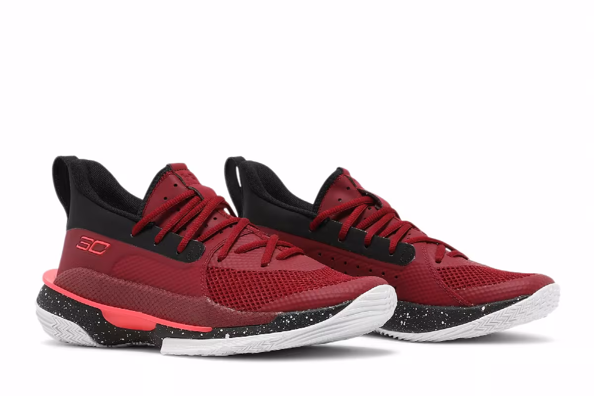 Under Armour Curry 7 GS Red Cordova, view 9
