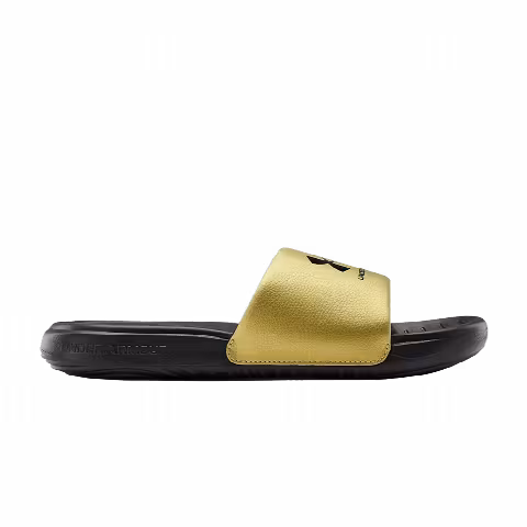 Under Armour Wmns Ansa Fixed Slides 'Black Metallic Gold'