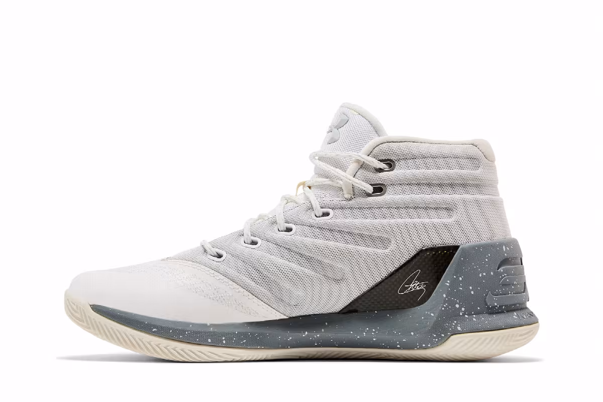 Under Armour Curry 3 White, view 4