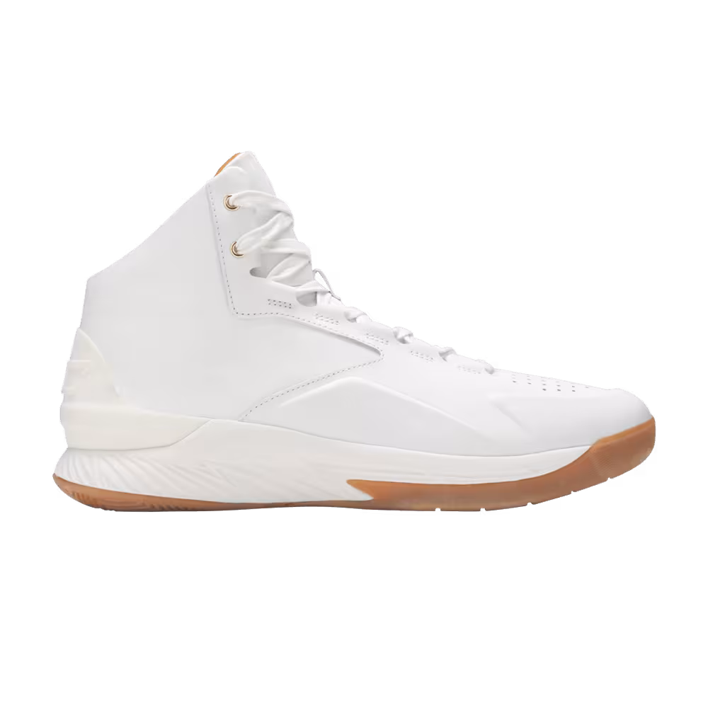 Under Armour Curry 1 Lux Mid Leather White Gum