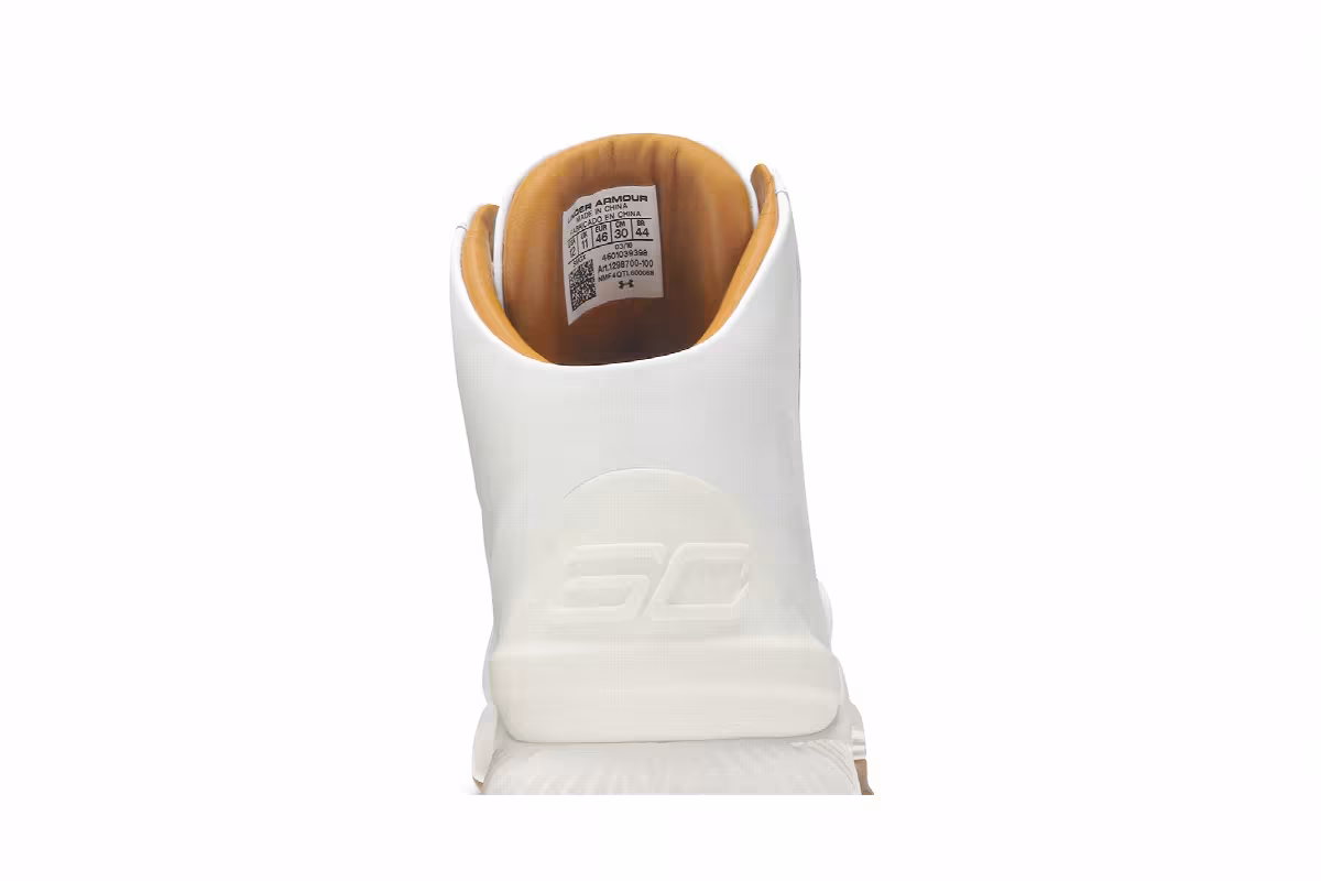 Under Armour Curry 1 Lux Mid Leather White Gum, view 8