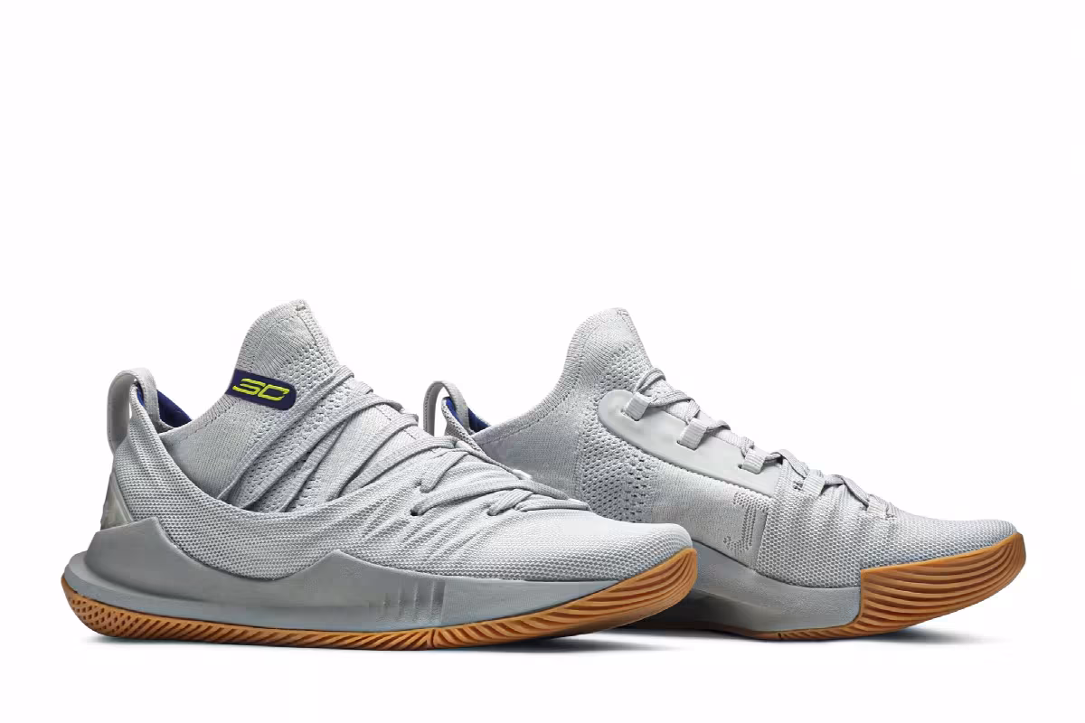 Under Armour Curry 5 Elemental Tokyo Grey, view 9