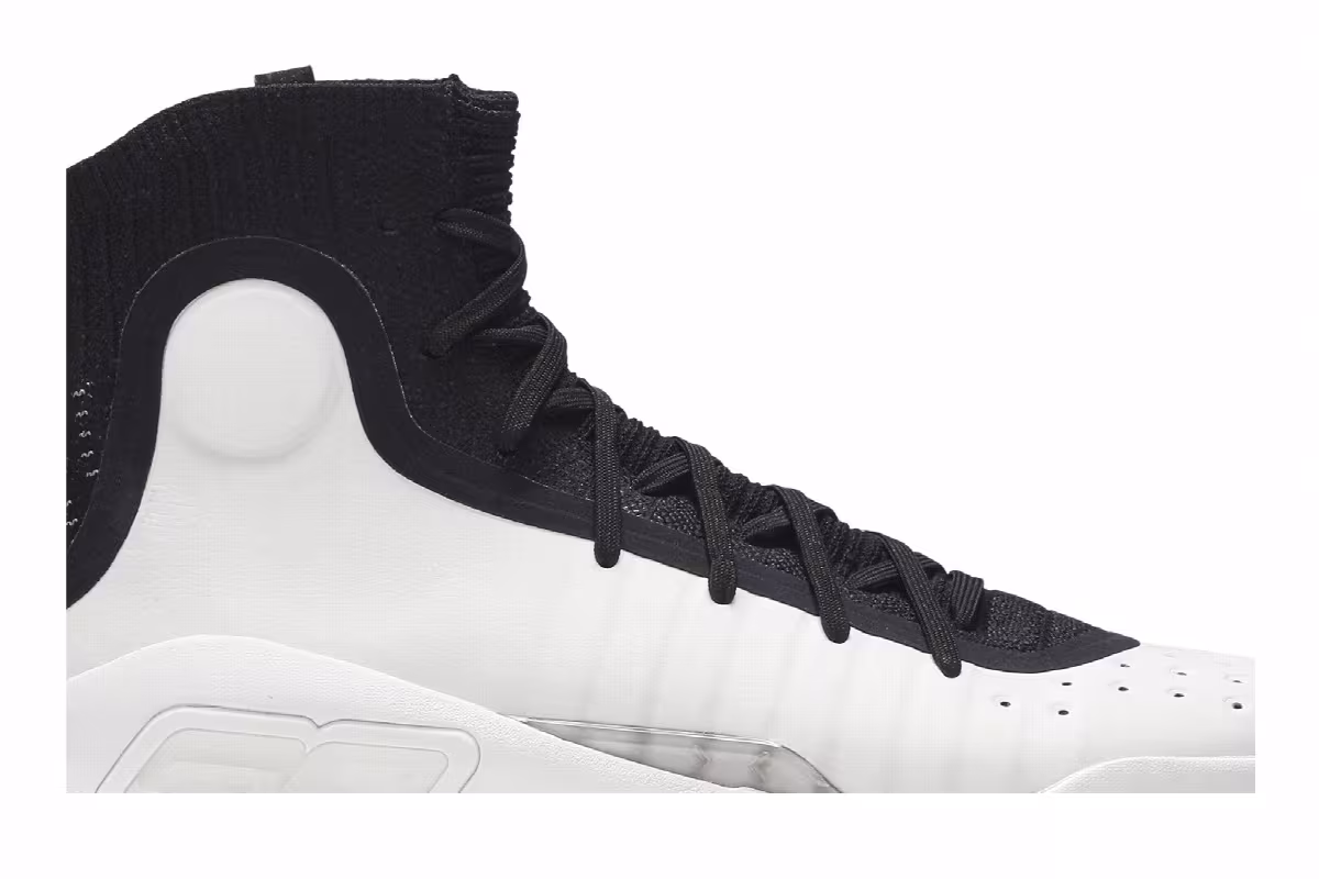 Under Armour Curry 4 Black White, view 3