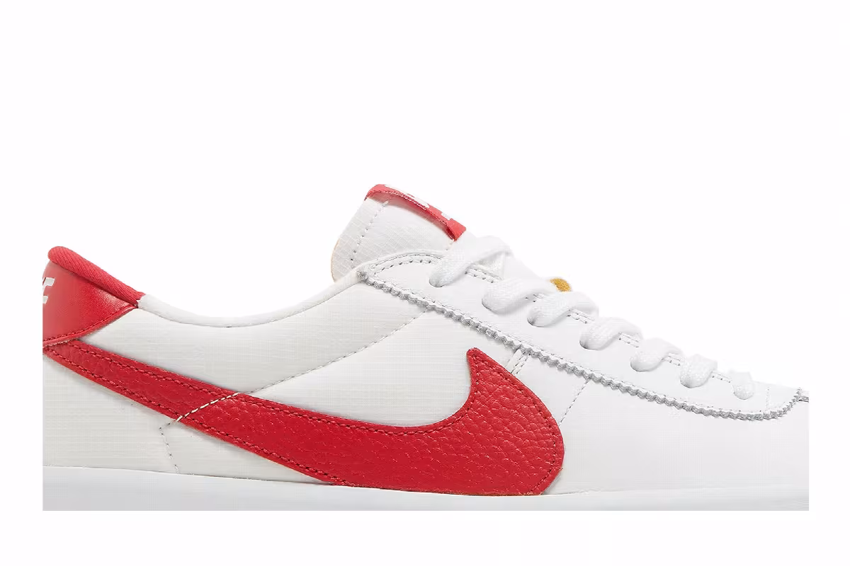 Nike Bruin React SB White University Red, view 3