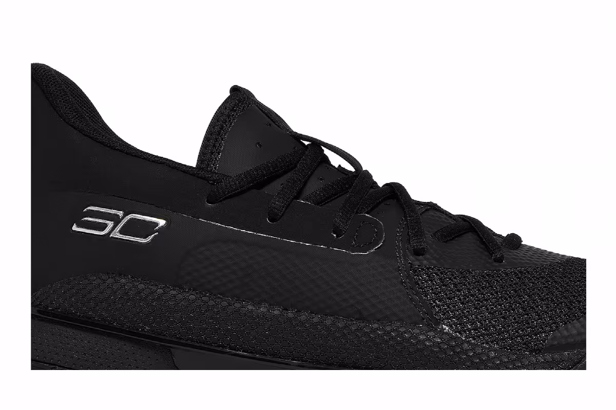 Under Armour Curry 7 Team Black Metallic Silver, view 3