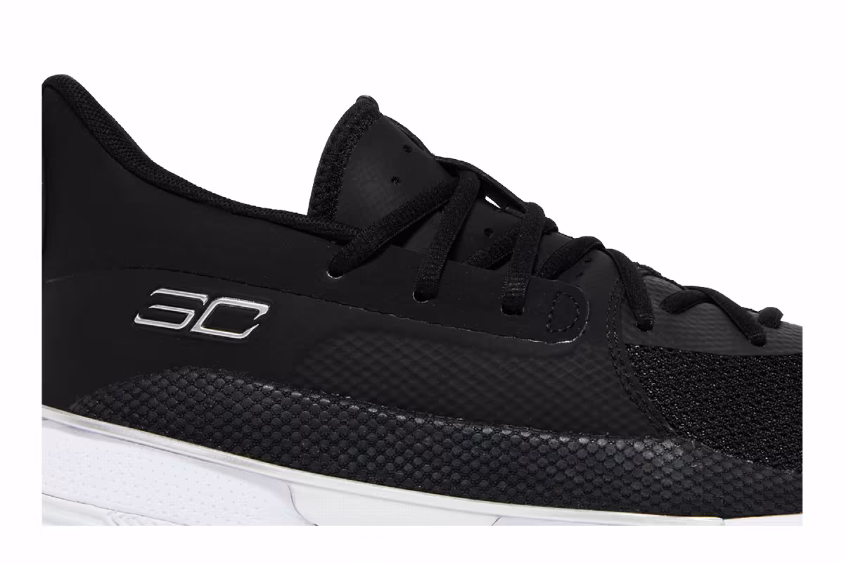 Under Armour Curry 7 Team Black White, view 3