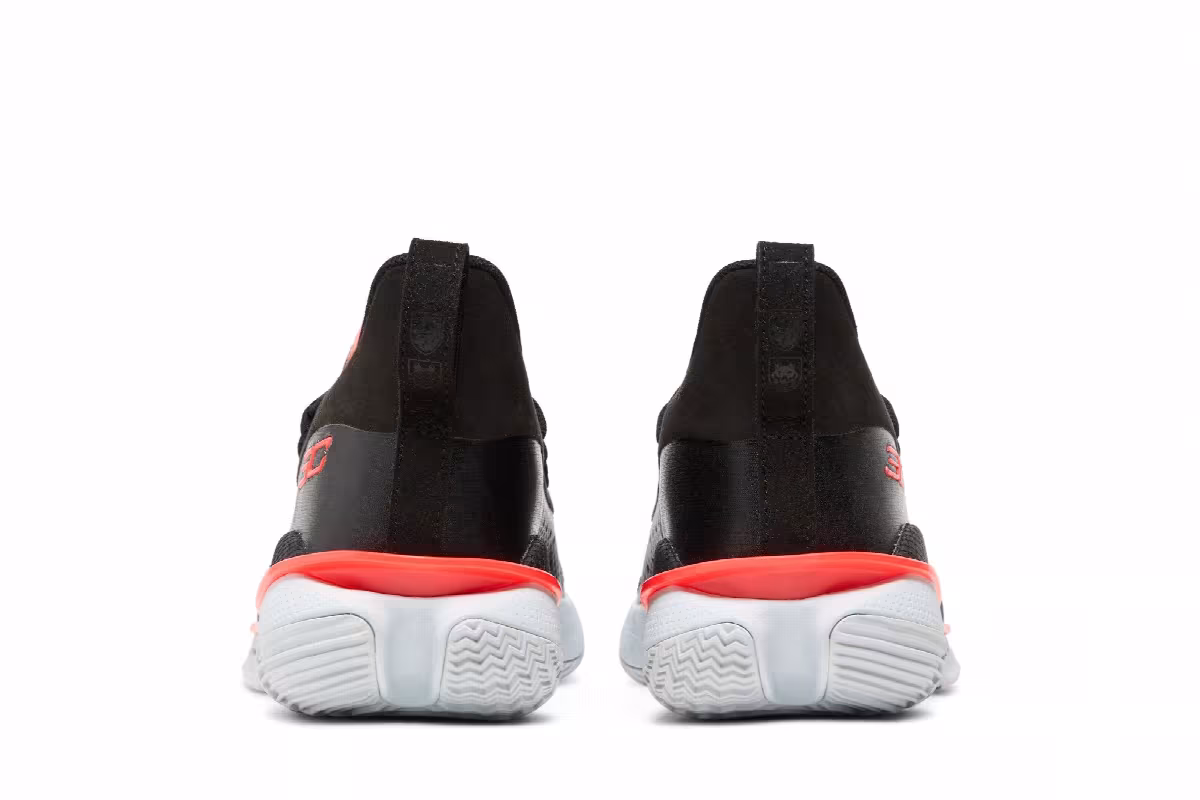 Under Armour Curry 7 Big Kids Beta Red, view 7
