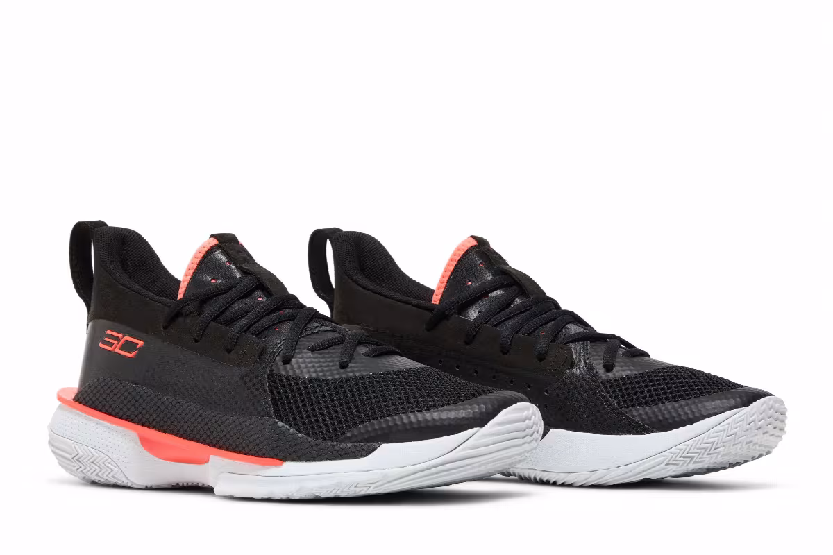 Under Armour Curry 7 Big Kids Beta Red, view 9